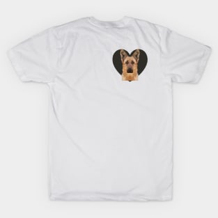 Low Poly German Shepherd T-Shirt